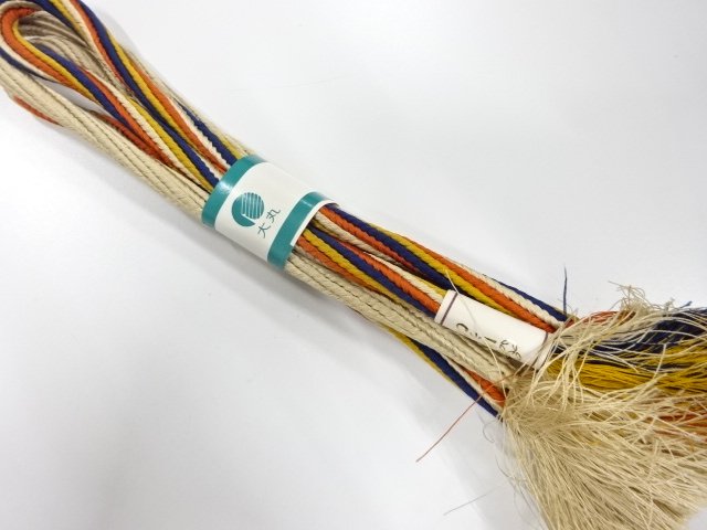 JAPANESE KIMONO / UNUSED HAND-TIED OBIJIME